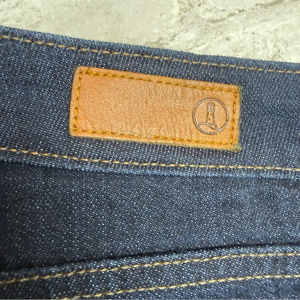 Lands' End Jeans 8 Blue Dark Wash Straight Leg Fit 2 Stretch Denim NEW NWOT😍 - Picture 3 of 13